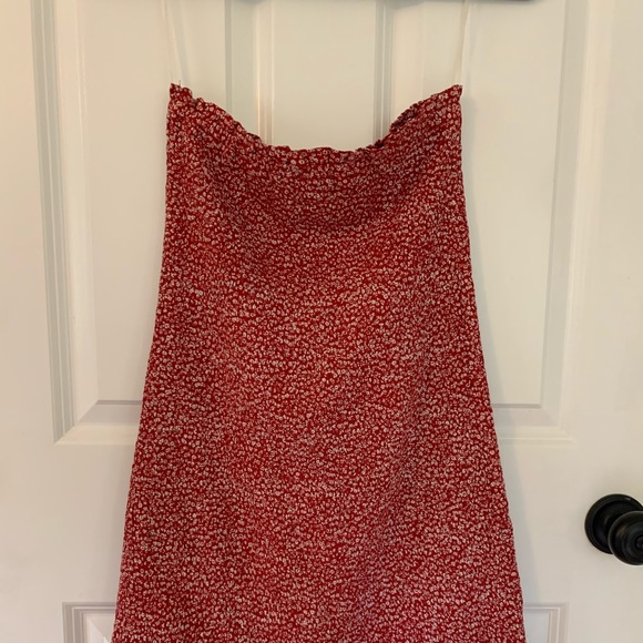 Red strapless dress AE - Picture 3 of 3